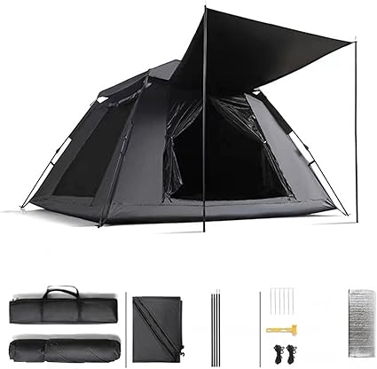 Lightweight 4-Person Waterproof Camping Tent for Hiking and Outdoors Lightweight 4-Person Waterproof Camping Tent for Hiking and Outdoors