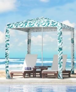 Stay Cool with Large Beach Umbrella UV50+ Protection Green Coconut