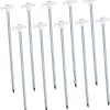 Toyvian 10 Pack Camping Tent Pegs Stainless Steel Ground Stakes 4