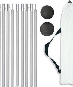 Adjustable Aluminum Tent Pole Support Frames Kit for Camping Use