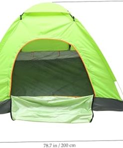 Milisten Quick Open Tent for 3-4 Persons Grey Waterproof Carry Bag 2