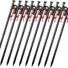 GALPADA 20pcs Iron Tent Stakes Ground Pegs for Camping High Strength 3