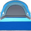 4 Person Pop Up Tent with Transparent Rainfly Easy Setup Camping Tent 4