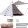 10’x10’Pop Up Outdoor Camping Tent Canopy Sun Shade Gazebo Screen Tent All Season Sun Shelter Patio Screen House Room, Privacy Room with 2 Layers Door (Mosquito Net & Fabric) Water&UV Resistant 3