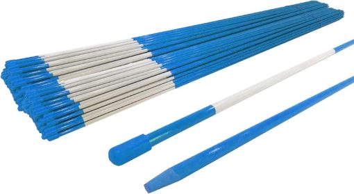Blue Driveway Markers Pack of 200 Snow Stakes 48 Inch Poles