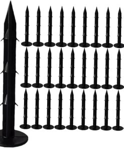 Professional Black Ground Nails 120 Pcs Plastic Tent Fixing Stakes