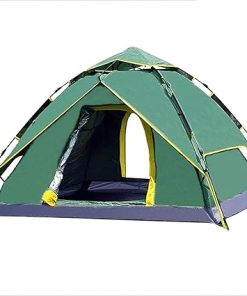 Quick Open 3-Person Double Deck Automatic Camping Tent for Outdoors