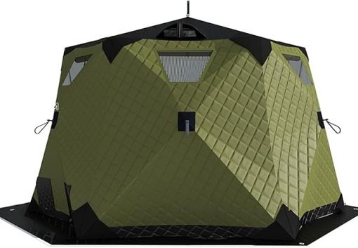 Insulated Ice Fishing Tents for 2 to 10 Persons Portable Pop-Up Hut