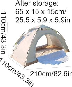 Portable Double Door Camping Tent for Easy Outdoor Installation 2
