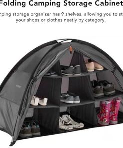 Camping Tent Organizer with 9 Shelves for Travel and Outdoor Use 2