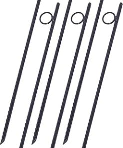 Heavy Duty 18 Inch Steel Rebar Stakes for Tent Canopies 6-Pack