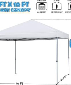Inflatable 3x3m Outdoor Canopy Tent for Camping Pure White Gazebo 2