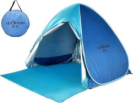 Pop Up Beach Tent for 3-4 People UV Protection Sun Shade Awning