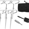 9 Metal Tent Pegs for Camping Hiking and Fishing Outdoor Use