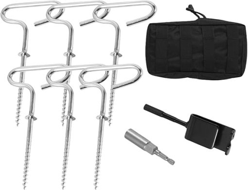 9 Metal Tent Pegs for Camping Hiking and Fishing Outdoor Use