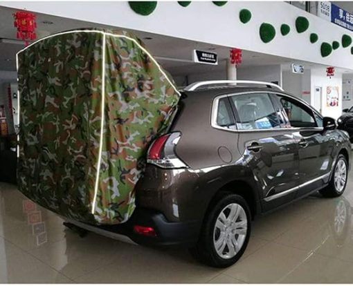 Roof Tent Outdoor Canopy Awning for Peugeot 3008 SUV Khaki - Image 2