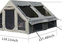 Waterproof 9.8 x 13ft Inflatable Camping Tent for 7-8 People 2