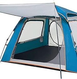 Automatic Camping Tent with Vinyl Sun Protection for 3 to 8 People
