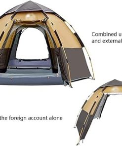 Portable Waterproof Pop Up Tent for Family Camping 3-8 Persons 2