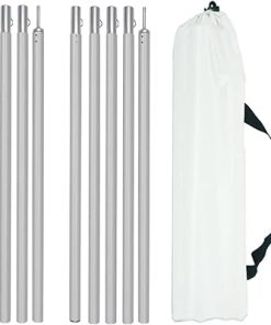Adjustable Aluminum Tent Pole Support Frame Kit for Outdoor Camping