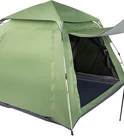 Lightweight Waterproof 4 Person Pop Up Tent for Camping and Travel