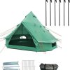 Clostnature Vela 2 Person Camping Tent – 7’3” x 4’11” x 3’10” Waterproof Tent with Matching Tent Footprint, Two Person Easy Up Tent with Camping Tarp for Outdoor, Hiking 3