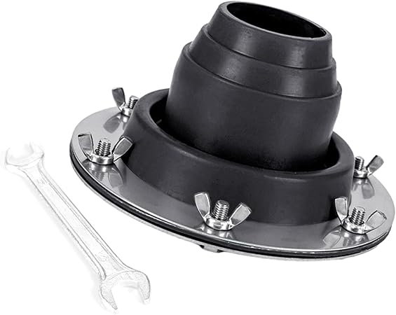 Round Base Silicone Stove Hole with Stainless Steel Rings Vent Pipe Round Base Silicone Stove Hole with Stainless Steel Rings Vent Pipe