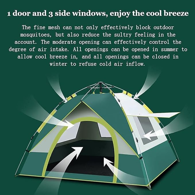 Hydraulic Dome Canopy Tent Automatic Waterproof for 3-4 Campers 2 Hydraulic Dome Canopy Tent Automatic Waterproof for 3-4 Campers - Image 2