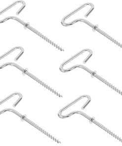 VICASKY Tent Stakes Ice Anchor Drill Adapter 6 Pack Galvanized Iron