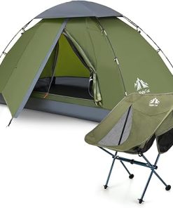 Upgraded Ultralight Backpacking Tent with Chair Easy Clip Setup