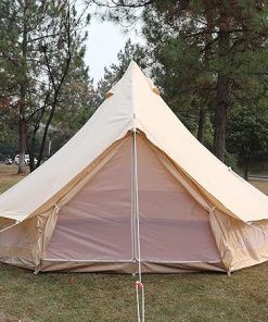 Large Pyramid Tent with Stove Hole for Family Camping and Picnics