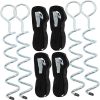 KESYOO 4 Pack Heavy Duty Galvanized Steel Tent Stakes for Camping 3