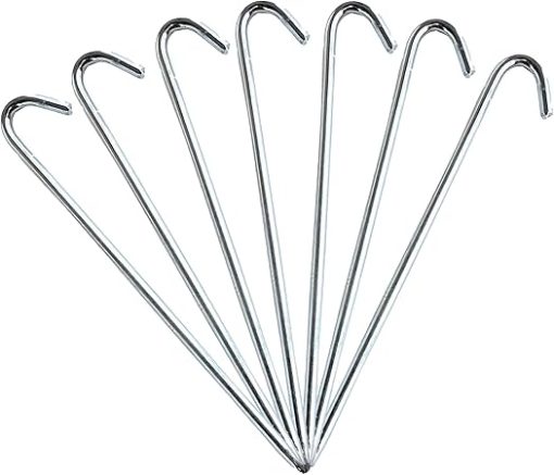 Heavy Duty Steel Tent Stakes for Anchoring Inflatables and Canopies