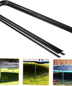 Heavy Duty Iron U Shaped Tent Stakes for Outdoor Camping and Trampolines