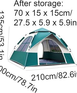 Spring-Loaded Portable Camping Tent Multi-Functional Outdoor Use 2