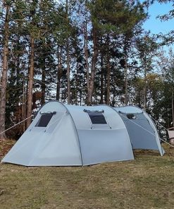 Family Portable Tunnel Tent for Camping and Waterproof Picnics