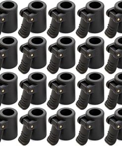 Tent Clamp Fastener for Poles Camping Picnics Awning 20 Pack Black
