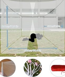 Breathable Mesh Tent 87x79x79in Portable Anti-Sting Camping Gear 2