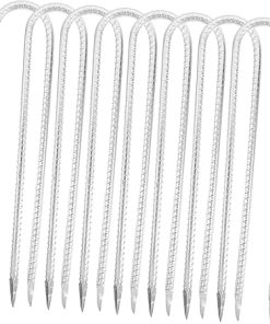 Sturdy Ground Anchors for Swing Set Tent Gardening 8 Metal Stakes