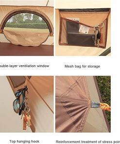 Waterproof Tent for Family Camping: Spacious Yurt for 3-10 People 2