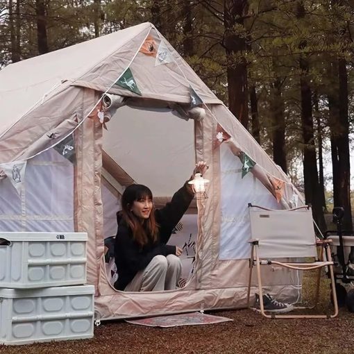 Inflatable Automatic Camping Tent for 5-8 People Weatherproof Portable - Image 2