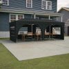 8ft x 8ft White Pop Up Canopy Tent with Carry Bag for Outdoor Events 4