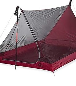 MSR Thru Hiker Ultralight Mesh Backpacking Tent for Two People