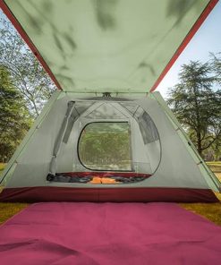 KAZOO 4 Person Waterproof Camping Tent Easy Setup with Sun Shade 2