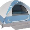 Beige Luxury 4-Season Canvas Bell Tent with Double Doors and Stove Jack 4