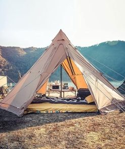 Portable Indian Pyramid Camping Tent with Stove Hole for Adults