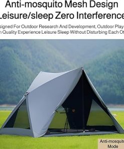 Automatic Beach Tent Double Layer Oxford Family Camping Shelter 220cm 2