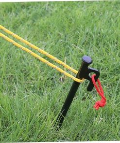Set of 6 Metal Tent Stakes and Storage Bag for Outdoor Camping 2