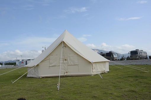 Family Glamping Canvas Tent for Outdoor Fun and Stargazing Adventures