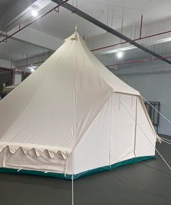 Durable Family Canvas Tent 19.68ft x 13.1ft with Porch for Camping 2